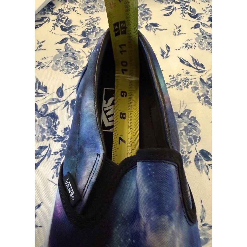 Vans Classic Slip On Galaxy Nebula Cosmic Shoes Men 9.5 Women 11 Blue Purple - Picture 11 of 12